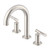 Gerber Montclare Two Handle Widespread Lavatory Faucet High-Arc Spout w/ Metal Touch-Down Drain 1.2gpm, Brushed Nickel - D304229BN