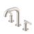 Gerber Montclare Two Handle Widespread Lavatory Faucet Soft Bent Spout w/ Metal Touch-Down Drain 1.2gpm, Brushed Nickel - D304329BN