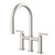 Gerber Montclare Two Handle Bridge Pull-Down Kitchen Faucet w/ SnapBack Retraction 1.75gpm, Stainless Steel - D434529SS