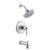 Gerber Montclare Single Handle Tub & Shower Faucet Trim Kit & Treysta Cartridge 1.75gpm, Chrome - D501029TC