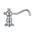 Whitehaus 5" Deck Mount Solid Brass Kitchen Soap And Lotion Dispenser, Polished Chrome