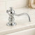 Whitehaus 5" Deck Mount Solid Brass Kitchen Soap And Lotion Dispenser, Polished Chrome