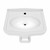 Whitehaus 27" Pedestal Sink With Integrated Oval Bowl, Low-Rise Backsplash, Decorative Trim & Overflow, White