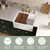 Whitehaus 24" Front Apron Single Bowl Fireclay Workstation Kitchen Sinks With Walnut Wood Cutting Board And Stainless Steel Grid, White