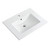 Fine Fixtures Elmont Wall Hung Vanity Cabinet With Sink 22" x 17", White With Walnut Ridge Accent - EM22WR-VE2218W VE2218W