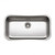Hamat ENTERPRISE 31 1/2" x 17 7/8" Large Single Bowl Undermount Kitchen Sink - Stainless Steel