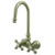 Kingston Brass Wall Mount Clawfoot Tub Filler Faucet - Brushed Nickel CC77T8