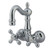 Kingston Brass 3-3/8" Wall Mount Clawfoot Tub Filler Faucet - Polished Chrome CC1078T1