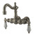 Kingston Brass 3-3/8" Wall Mount Clawfoot Tub Filler Faucet - Brushed Nickel CC1005T8