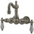 Kingston Brass 3-3/8" Wall Mount Clawfoot Tub Filler Faucet - Brushed Nickel CC1003T8