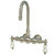 Kingston Brass 3-3/8" Wall Mount Clawfoot Tub Filler Faucet - Brushed Nickel CC3T8