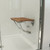 DreamLine Folding Shower Seat - Natural Teak Wood - Chrome Trim - SHST-01-TK