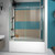 DreamLine ENIGMA-X 56"-59" x 62" Fully Frameless Tub Door - Polished Stainless Steel - SHDR-61606210