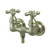 Kingston Brass 3-3/8" Wall Mount Clawfoot Tub Filler Faucet - Brushed Nickel CC37T8