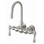 Kingston Brass 3-3/8" Wall Mount Clawfoot Tub Filler Faucet - Brushed Nickel - CC1T8