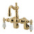 Kingston Brass 3-3/8" - 9" Adjustable Center Wall Mount Clawfoot Tub Filler Faucet - Polished Brass CC1085T2