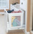 Richelieu 1520030 Large Under Counter Pull Out Laundry Basket with Frame - White