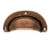 Top Knobs Mayfair 3 hole Center to Center Cup/Bin Pull, Old English Copper - M213