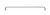 Top Knobs Bent Bar (8mm Diameter) 11 11/32" Center to Center Bar Pull, Stainless Steel - SS29