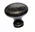 Top Knobs Somerset II M405 1 1/4" Egg Cabinet Knob - Black Iron