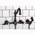 Kingston Brass Two Handle Widespread Wall Mount Kitchen Faucet & Brass Side Spray - Oil Rubbed Bronze