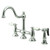 Kingston Brass Two Handle Widespread Kitchen Faucet & Brass Side Spray - Polished Chrome KS3791PLBS