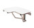 Swanstone Folding Shower Seat for Left Side Wall Installation - White - 23" x 22-1/2" - BF00023LH.000