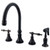 Kingston Brass Two Handle Widespread Kitchen Faucet & Brass Side Spray - Oil Rubbed Bronze KS2795NLBS