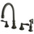 Kingston Brass Two Handle Widespread Kitchen Faucet & Brass Side Spray - Oil Rubbed Bronze KS2795DFLBS
