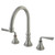 Kingston Brass Two Handle Widespread Kitchen Faucet - Brushed Nickel KS2798ZLLS