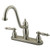 Kingston Brass Two Handle Widespread Kitchen Faucet - Satin Nickel KB7118TLLS