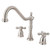 Kingston Brass Two Handle Widespread Kitchen Faucet - Brushed Nickel KB1798AXLS