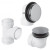 Mountain Plumbing Soft Toe Touch Bath Waste & Overflow Kit - Satin Gold - BDWUNVP/SG