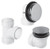 Mountain Plumbing Brass Soft Toe Touch Bath Waste & Overflow Kit - Polished Brass - BDWUNVP/PVD