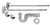 Mountain Plumbing Lav Supply Kits W/New England/ Massachusetts P-Trap - Brushed Nickel - MT3041-NL/BRN
