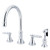 Kingston Brass Two Handle Kitchen Faucet & Side Spray - Polished Chrome - GS2791GLBS