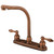 Kingston Brass Two Handle High Arch Kitchen Faucet - Vintage Copper - KB716ALLS