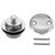 Westbrass 2 Hole Twist & Close Tub Drain Trim Kit - Satin Nickel - D94-2-07