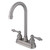 Kingston Brass Two Handle 4" Centerset High-Arch Bar Faucet - Satin Nickel KB498AL