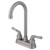 Kingston Brass Two Handle 4" Centerset High-Arch Bar Faucet - Brushed Nickel