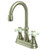 Kingston Brass Two Handle 4" Centerset Bar Faucet without Pop-Up Rod - Brushed Nickel KS2498PX