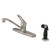 Kingston Brass Single Loop Handle Kitchen Faucet & Side Spray - Brushed Nickel
