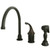 Kingston Brass Single Handle Kitchen Faucet & Brass Side Spray - Oil Rubbed Bronze KB3815GLBS