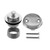Westbrass 2 Hole Twist & Close Bath Waste & Drain Trim Kit - Satin Nickel - D94K-07