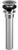 Westbrass D411-2 26 Lavatory Grid Strainer Drain with Overflow - Chrome - D411-2-26