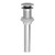Westbrass Push Down Lavatory Drain without Overflow - Chrome - D410A-1-26