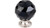 Top Knobs Additions TK116BSN 1 3/8" Black Crystal Cabinet Door Knob - Brushed Satin Nickel Base