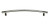Top Knobs Curved 12" Center to Center Appliance Pull, Polished Nickel - TK170PN