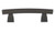 Top Knobs Sanctuary TK3ORB 3" CC Arched Cabinet Door Pull - Oil Rubbed Bronze