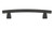 Top Knobs Sanctuary Arched 5" Center to Center Bar Pull, Oil Rubbed Bronze - TK4ORB